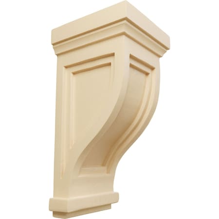 Ekena Millwork 4 3/4"W x 5"D x 10"H Traditional Recessed Corbel, Maple COR04X05X10TRMA